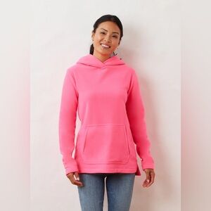 Highland Hoodie in Vello Fleece (Neon Pink)